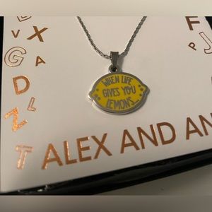 Alex and Ani silver "When life gives you lemons" expandable necklace. $36